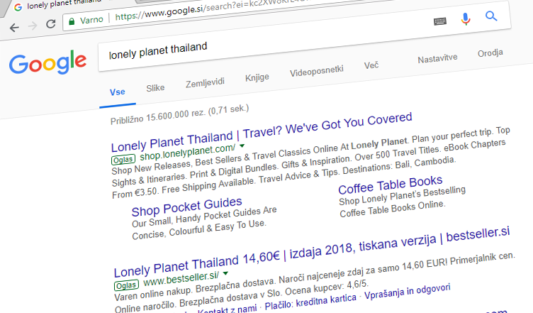 Google Oglas Slovenija Perspektiva
